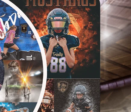 Example athlete photo design